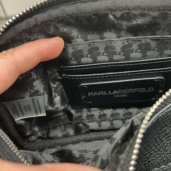 NWOT Karl Lagerfeld black crossbody - Picture 5 of 6
